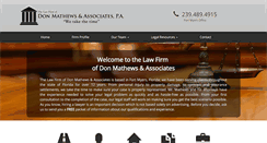 Desktop Screenshot of dmathewslaw.com