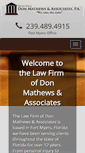 Mobile Screenshot of dmathewslaw.com